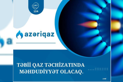 Sabah Cəlilabadda qaz olmayacaq