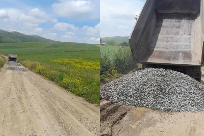 Cəlilabadın Mikayıllı kəndinin yolları təmir olunub