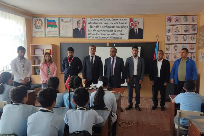 Lənkəranda məktəb şagirdləri ilə görüş və 3x3 basketbol yarışı keçirilib