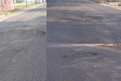 Astaranın mərkəzi küçələrinin birində dərin çuxurlar əmələ gəlib