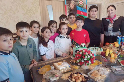 Astarada şəhid oğlunun doğum günü təhsil aldığı məktəbdə qeyd olunub