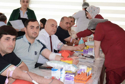 Masallı xəstəxanasında könüllü qanvermə aksiyası baş tutub