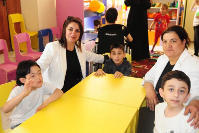 Masallıda mədəniyyət işçiləri xüsusi qayğıya ehtiyacı olan uşaqları sevindiriblər