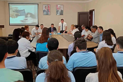 Astarada məktəblilər insan alverinə qarşı mübarizə mövzusunda məlumatlandırılıblar