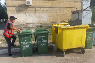 Cəlilabadda məişət tullantıları qabları yerləşdirilib
