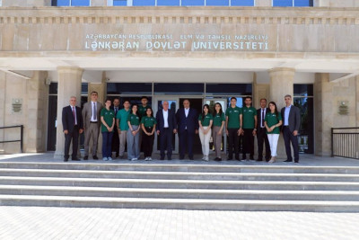 Lənkəranda yay məktəbinin iştirakçıları ilə görüş keçirilib