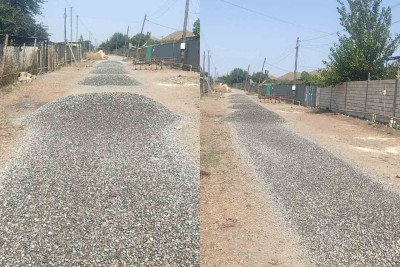 Cəlilabadın Bədirli kəndinin yolları təmir olunub