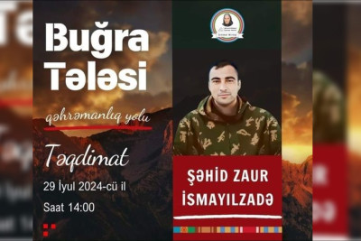 Şəhid Zaur İsmayılzadənin xatirəsinə həsr olunmuş kitabın təqdimatı baş tutacaq
