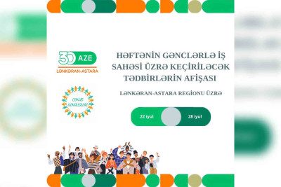 Bölgəmizdə bu həftəyə olan tədbirlər açıqlanıb