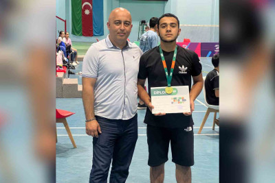 Lənkəranlı badmintonçu respublika üzrə birinci olub
