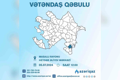 “Azəriqaz”ın rəhbərliyi Masallıda sakinləri qəbul edəcək