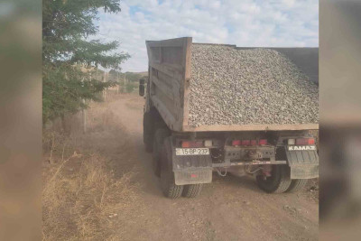 Cəlilabadın Boyxanlı kənd yollarının təmiri davam edir