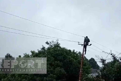 Astarada leysan elektrik təsərrüfatına ziyan vurub