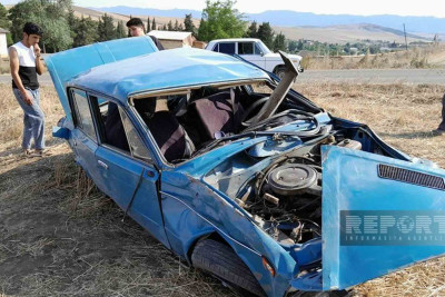 Cəlilabadda qəza: sürücü xəsarət alıb