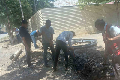 Cəlilabadda bir neçə gün susuz qalan binanın problemi həll olunub