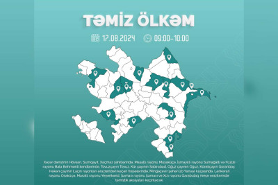 Cənub bölgəsində təmizlik aksiyaları keçiriləcək