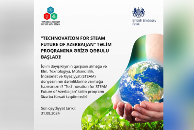 Gənclərin nəzərinə: “Technovation for STEAM Future of Azerbaijan” layihəsi başlayır