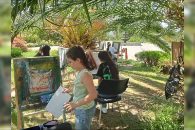 Lənkəranda rəsm dərsi təşkil olunub