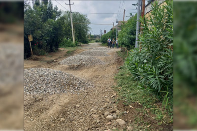 Göytəpə şəhərində təmir işləri davam edir