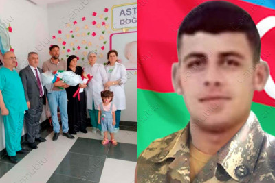 Astaradan olan şəhidimizin qardaşı dünyaya gəlib