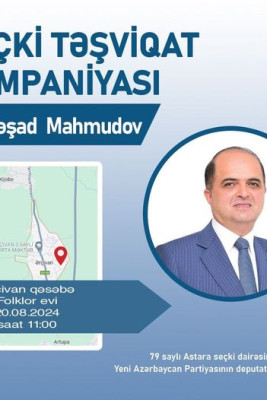 Deputatlığa namizəd Ərçivanlılarla görüşəcək