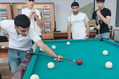 Lerikdə bilyard həvəskarları yarışıb