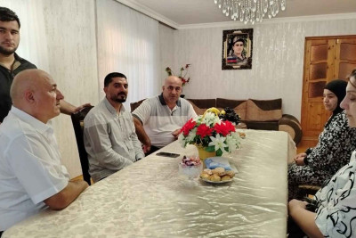 Cəlilabadda şəhid ailəsi ziyarət olunub