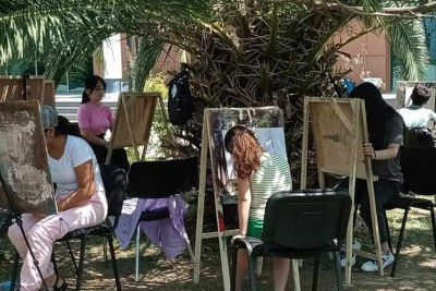 Lənkəranda rəsm dərsi təşkil olunub