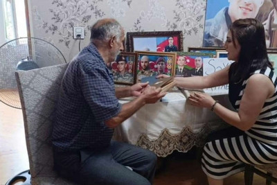 Astarada şəhid ailəsinə kitabxana xidməti göstərilib