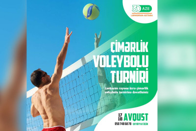 Lənkəranda çimərlik voleybolu üzrə turnir təşkil olunacaq