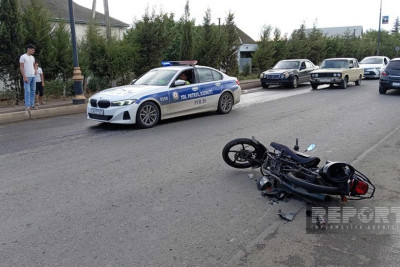 Cəlilabadda motosikletçi xəstəxanalıq olub