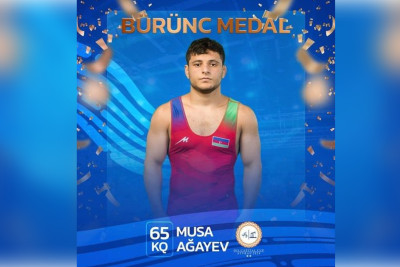 Astaralı pəhləvan Qazaxıstandan medalla qayıdıb