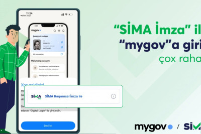 "mygov"da yenilik: artıq bütün sənədləri "SİMA İmza" ilə əldə etmək mümkündür