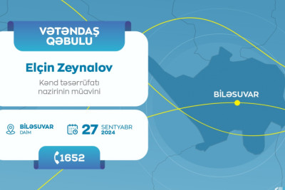 Nazirlik rəsmisi Biləsuvarda vətəndaşları dinləyəcək