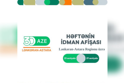 Lənkəran-Astara regionu üzrə idman tədbirlərinin afişası
