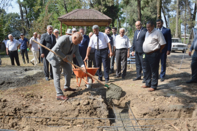 Masallıda Ağsaqqallar evinin təməli qoyulub