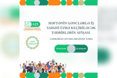 Cənubda cari həftədə keçiriləcək tədbirlərin afişası