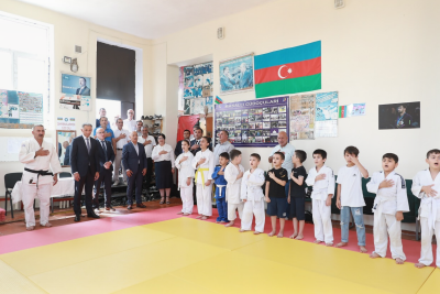 Rəşad Nəbiyev Masallıda cüdoçularla görüşüb
