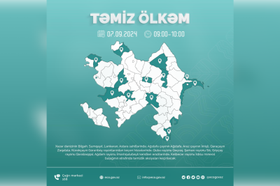 Xəzər dənizinin sahilində təmizlik aksiyası keçiriləcək