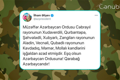 30 oktyabr 2020-ci il: Vətən müharibəsinin 34-cü günü