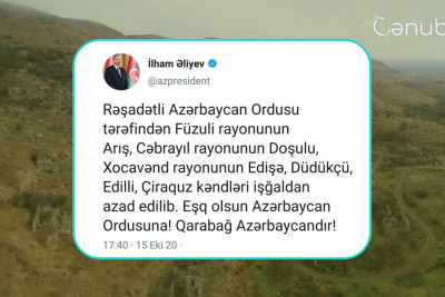 Vətən müharibəsinin xronikası: 15 oktyabr