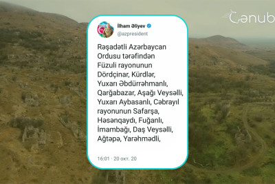 Vətən müharibəsinin xronikası: 20 oktyabr