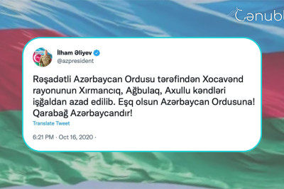 Vətən müharibəsinin xronikası: 16 oktyabr