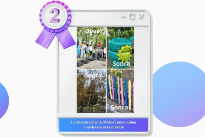 Lənkəran məktəbi “Yaşıl dəyişikliklər” fotomüsabiqəsinin qalibi oldu