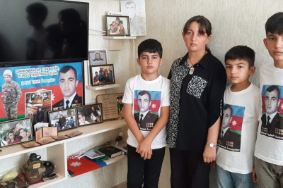 Şəhid oğlu: "Atam bayrağımızı mənə əmanət edib"