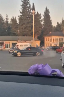 Masallıda toy karvanında avtoxuliqanlıq edən sürücü həbs edilib - VİDEO