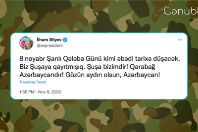 Vətən müharibəsinin xronikası: 8 noyabr