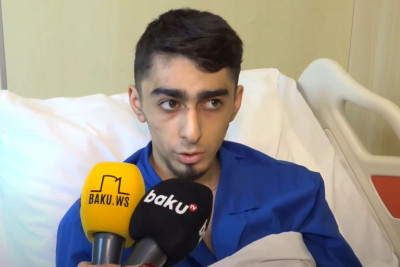 Qəzada yaralanan gənc: "Sərnişinlərdən biri təhlükədən xəbərdar olanda huşunu itirdi" - VİDEO