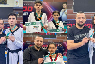 Masallı taekvondoçuları paytaxtdan medallarla qayıdıblar