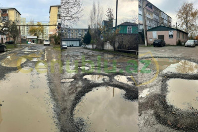 Lənkəranda şəhid ailələri yaşayan küçədən yol ŞİKAYƏTİ